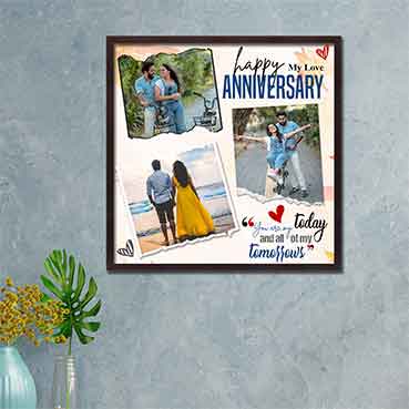 Personalised Photo Frame for Boy Friend Anniversary (24'x24')