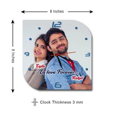 Personalized Picture Clock Gift for Girls