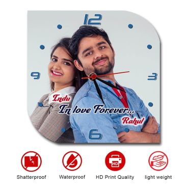 Personalized Picture Clock Gift for Girls