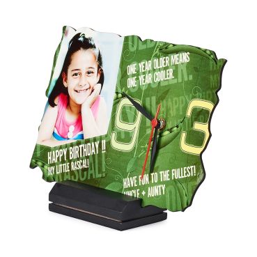 Hardboard Clocks with Black Wooden Base-123