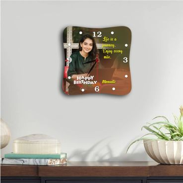 Personalized Photo Wall Clock Gift for Birthday of Girlfriend123