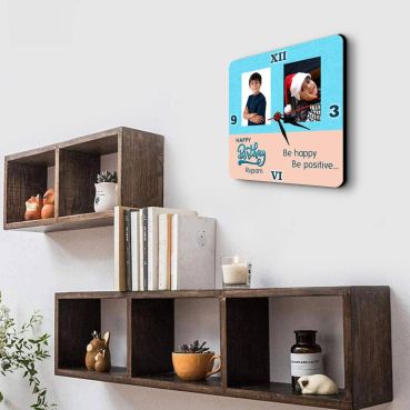 Personalized Photo Wall Clocks Online in India Birthday Gifts for Men