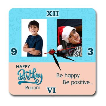 Personalized Photo Wall Clocks Online in India Birthday Gifts for Men