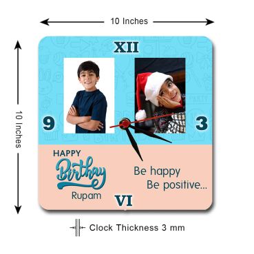 Personalized Photo Wall Clocks Online in India Birthday Gifts for Men