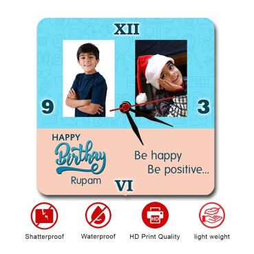Personalized Photo Wall Clocks Online in India Birthday Gifts for Men