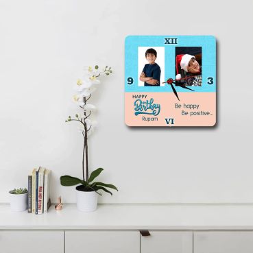 Personalized Photo Wall Clocks Online in India Birthday Gifts for Men