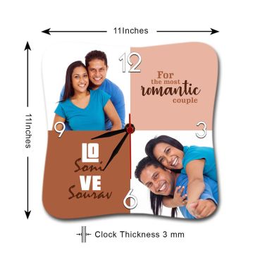 Personalized Photo Wall Clock Gift for Lover