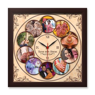 Photo Collage Wall Clock