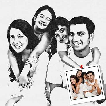 Unique Customised Digital Sketch Photo Frames