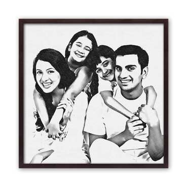 Unique Customised Digital Sketch Photo Frames