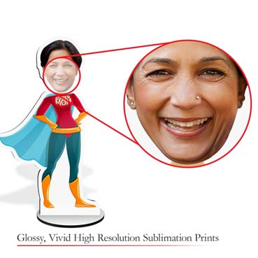 Personalized single caricature for mom.