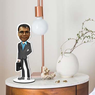 Personalized Single Caricature For Corporate Boy Guy