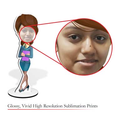 Personalized single Caricature for girls