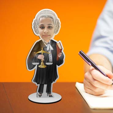 Personalized single Caricature for lawyer