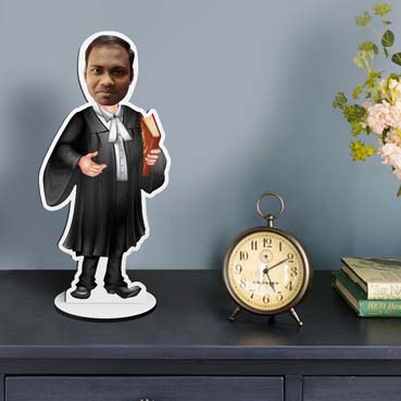 Personalized Single Caricature For Male Lawyer