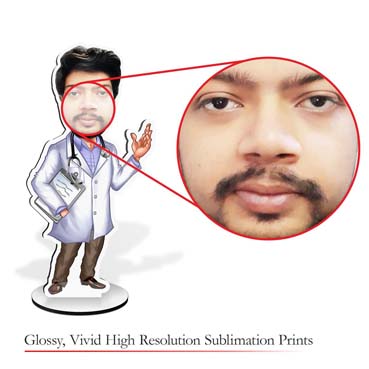 Personalised Doctor Caricature For Boys