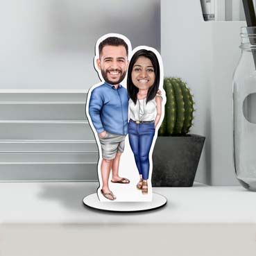 caricature for couple
