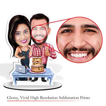 Personalised Caricature for Birthday Couple