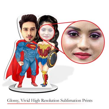Personalised Caricature For DC Couple