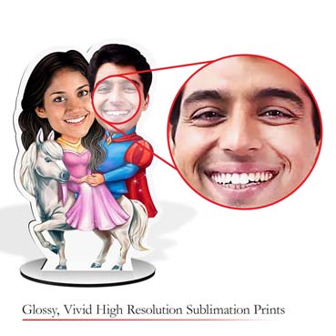 Personalised Caricature For Fairytale Couple