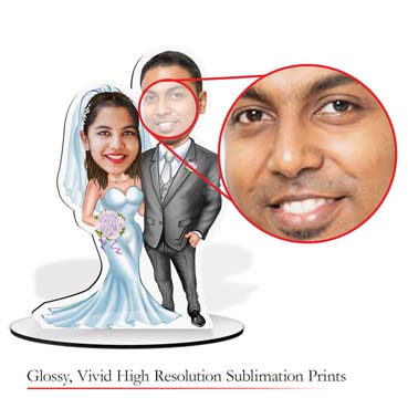 Personalised Caricature for Western Marriage Couple