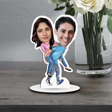 Personalised Caricature for Girlfriend Boyfriend Couple