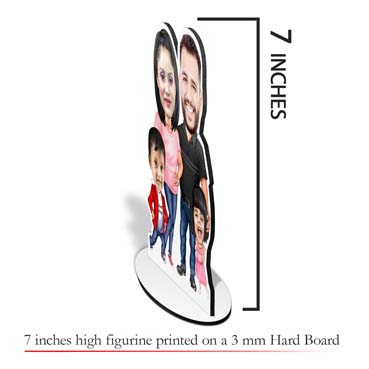 Personalised Caricature For Nuclear Family