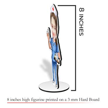 Personalized Single Caricature For Nurse