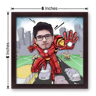 Iron Man Caricature Frame