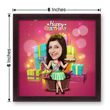 Birthday Caricature Frame