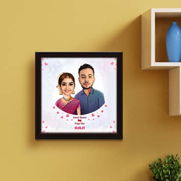 Couple Anniversary Caricature Frame