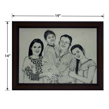 Wooden Frame for Family