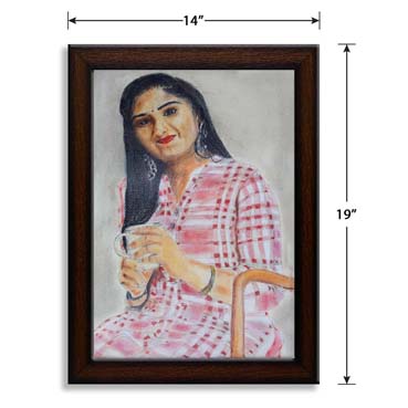 Wooden Frame Handmade Sketch