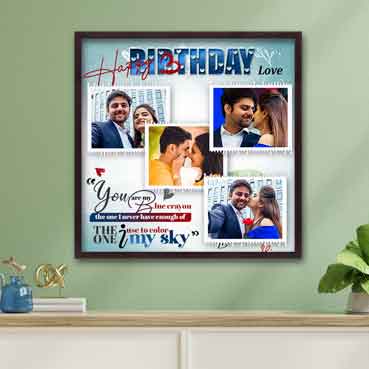 Personalised Photo Frame for Husband Birthday (24'x24')