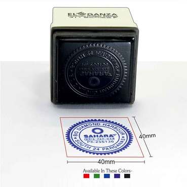 Made to Order Pre-Inked Round Stamp (40 x 40 mm)