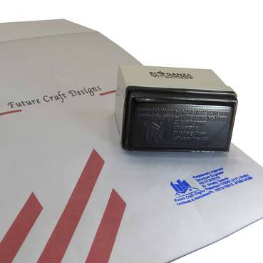 Self Inking or Pre Inked Rubber Stamp for Official Use (63 X 23 mm)