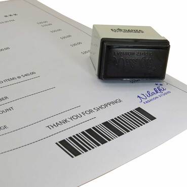 Made to Order Pre-Inked Stamp (49 x 22 mm)