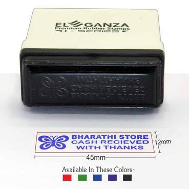 Made to Order Pre-Inked Stamp (45 x 12 mm)