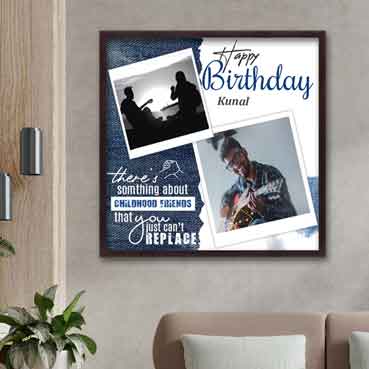 Personalised Photo Frame for Male Friend Birthday (24'x24')