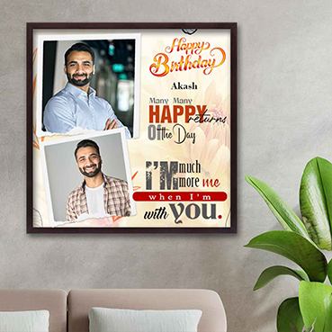 Personalised Photo Frame for Boy Friend Birthday (24'x24')