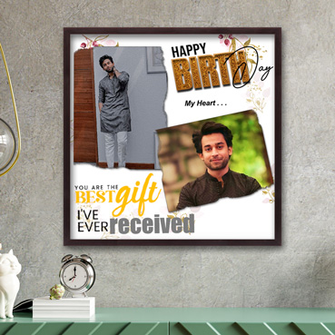 Personalised Photo Frame for Son Birthday (24'x24')