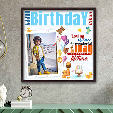 Personalised Photo Frame for Child Birthday (24'x24')