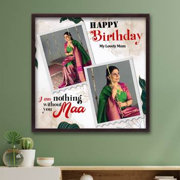 Personalised Photo Frame for Mother Birthday (24'x24')