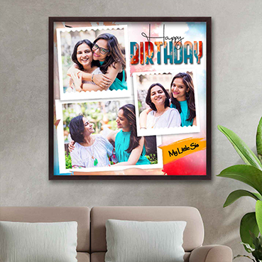 Personalised Photo Frame Birthday Gift for Sister
