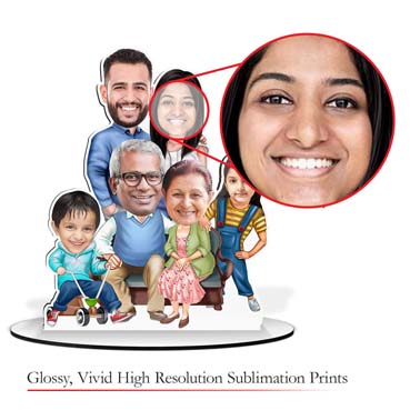 caricatures gift for family