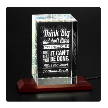 Exquisite Personalized 3D Crystals Awards