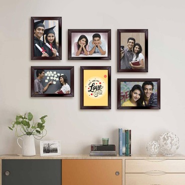 Personalised Photo Frame set for Girlfriend Anniversary(7'x5':6nos)