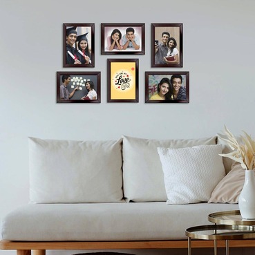 Personalised Photo Frame set for Girlfriend Anniversary(7'x5':6nos)