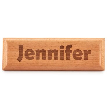 Custom Engraved Wooden Name Plate