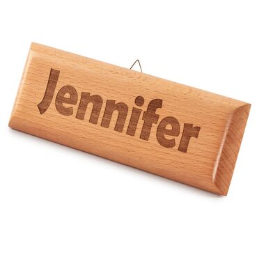 Custom Engraved Wooden Name Plate